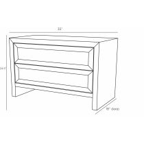 FII03 Burnett Side Table Product Line Drawing
