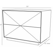 FIS03 Broomfield Side Table Product Line Drawing