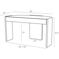 FKI05 Arellano Desk Product Line Drawing