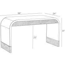 FKS06 Gaston Desk Product Line Drawing