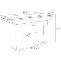 FLI11 Elio Console Product Line Drawing