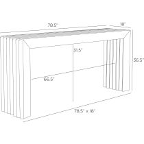 FLS10 Delano Outdoor Console Product Line Drawing