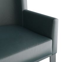FRI09 Bleu Wingback Chair Side View