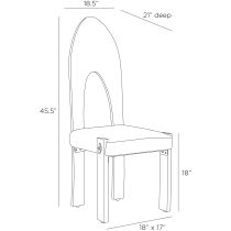 FRI17 Durango Dining Chair Product Line Drawing