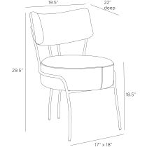 FRI18 Enid Chair Product Line Drawing
