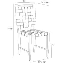 FRI19 Lakewood Dining Chair Product Line Drawing