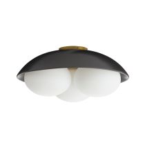 GADFC02 Glaze Large Flush Mount Side View