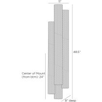 GADWC07 Punch Oversized Outdoor Sconce Product Line Drawing