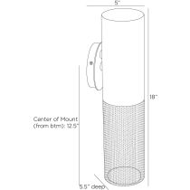 GADWC08 Punch Small Outdoor Sconce Product Line Drawing