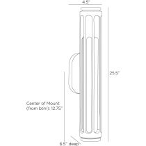 GADWC10 Inset Outdoor Sconce Product Line Drawing