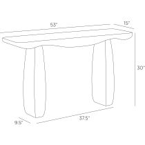 GAFLS01 Melt Outdoor Console Product Line Drawing