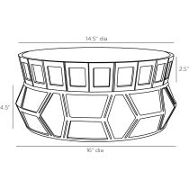 GKAYI01 Millenia Stacked Large Centerpiece, Set of 2 Product Line Drawing