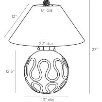 GKPTI01-671 Serpiente Lamp Product Line Drawing