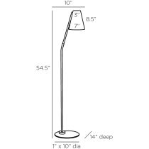 PFC14 Zealand Floor Lamp Product Line Drawing