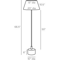 PFI05 Xena Floor Lamp Product Line Drawing