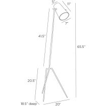 PFI09 Draper Floor Lamp Product Line Drawing