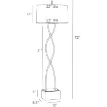 PFI11-SH036 Dutton Floor Lamp Product Line Drawing
