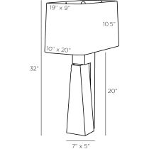 PTC17-429 Briarwood Lamp Product Line Drawing