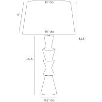 PTC45-SH046 Chloe Lamp Product Line Drawing