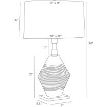PTI11-372 Estrada Lamp Product Line Drawing