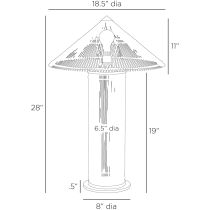 PTS10 Belize Lamp Product Line Drawing