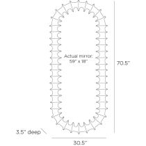 WMC04 Gilcrest Floor Mirror Product Line Drawing