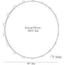 WMI40 Estera Mirror Product Line Drawing