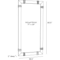 WMI53 Covington Floor Mirror Product Line Drawing