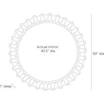 WMI57 Greenly Mirror Product Line Drawing