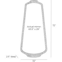 WMI58 Hyland Floor Mirror Product Line Drawing