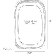 WMI64 Fitzhugh Mirror Product Line Drawing