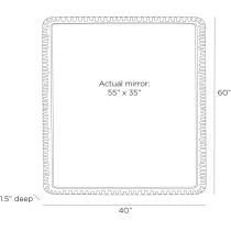 WMI68 Gregory Mirror Product Line Drawing