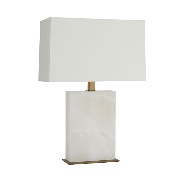 42328-798 - Carson Lamp - Alabaster, Vintage Brass