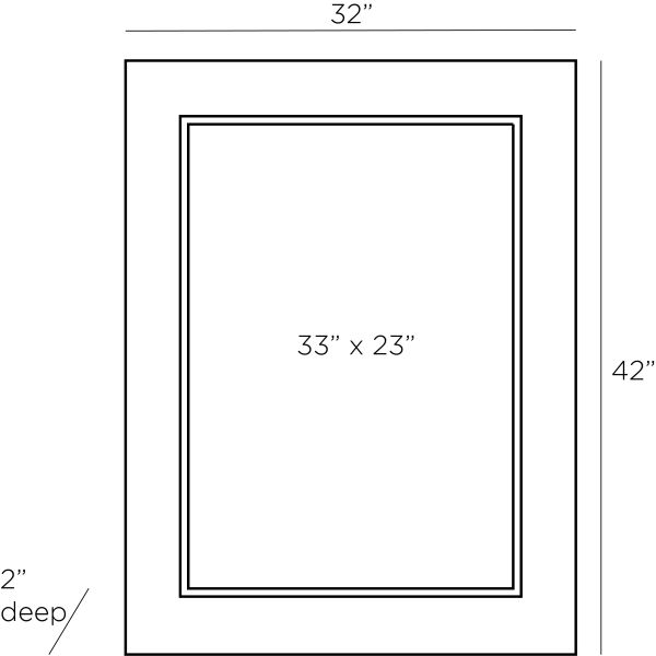 6987 - Safra Mirror - White Gesso