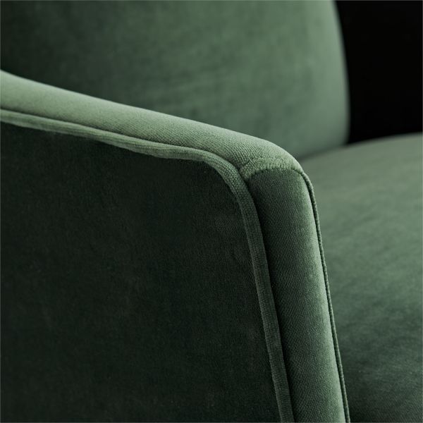 8149 - Budelli Wing Chair Forest Velvet - Forest Velvet