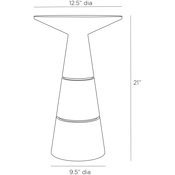 FAC01 - Verwall Accent Table - Charcoal