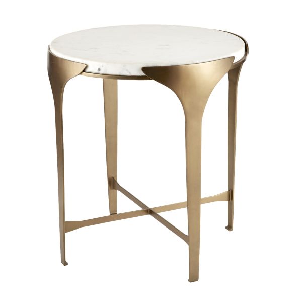 FEI22 - Janine End Table - Antique Brass