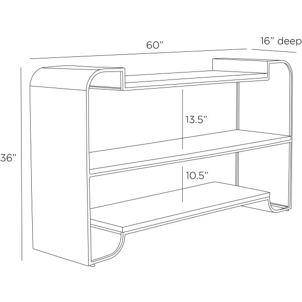 FGI04 - Epton Bookshelf - Blackened Bronze