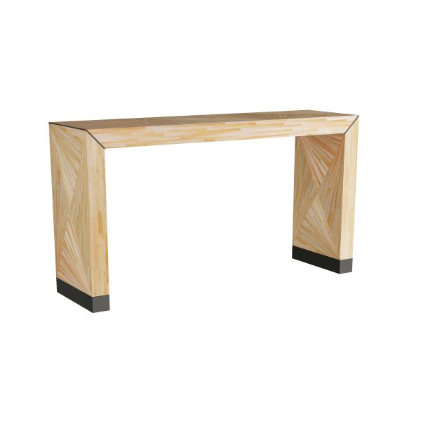 FLS02 - Toulouse Console - Blonde Straw Marquetry