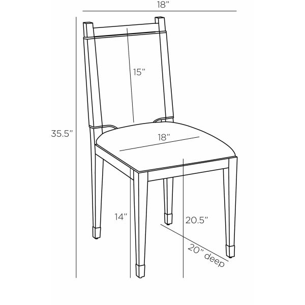 FRI07 - Burdock Dining Chair - Vanilla Leather