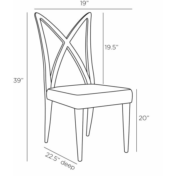 FRS09 - Xavier Dining Chair - White Linen