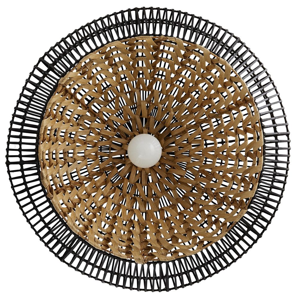 45065 - Rimini Pendant - Natural and Black Stained Rattan