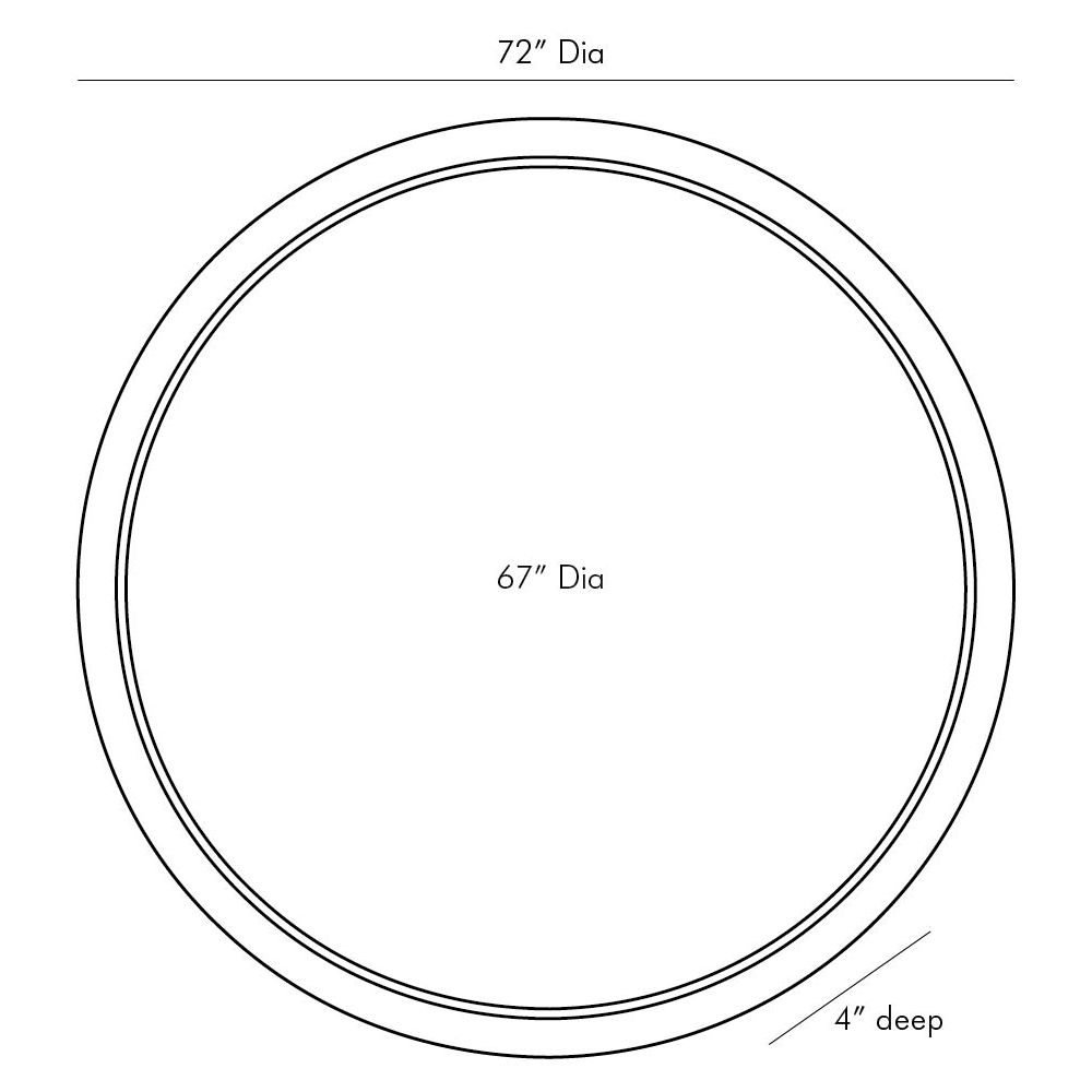 4848 - Lesley Large Mirror - Whitewash