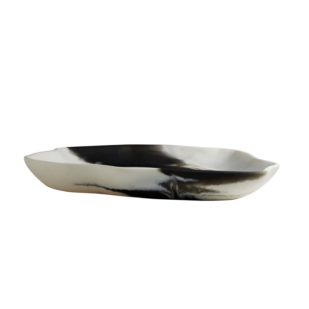 5622 - Hollie Trays, Set of 2 - Black and White