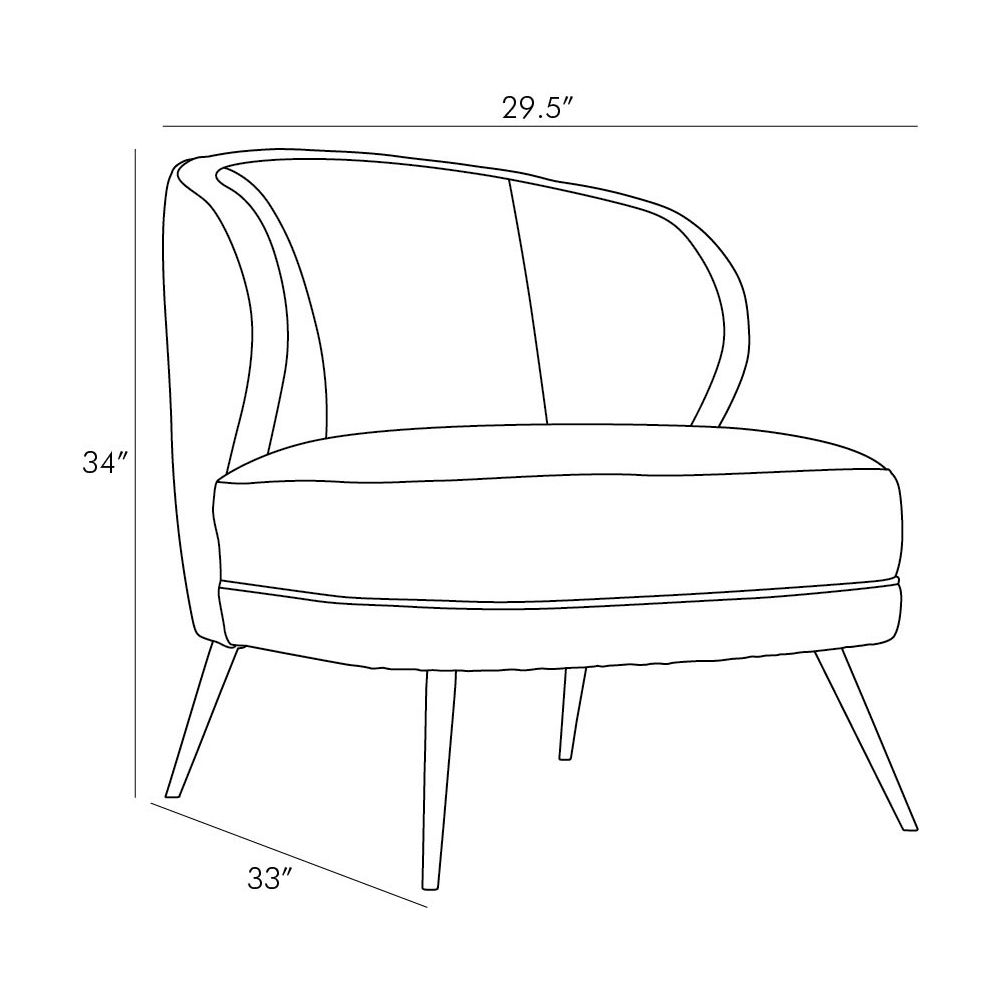 8148 - Kitts Chair Mineral Grey Leather - Mineral Leather