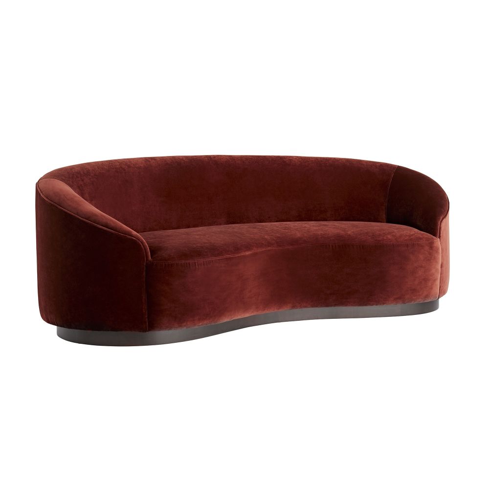 Turner Small Sofa, Paprika Velvet