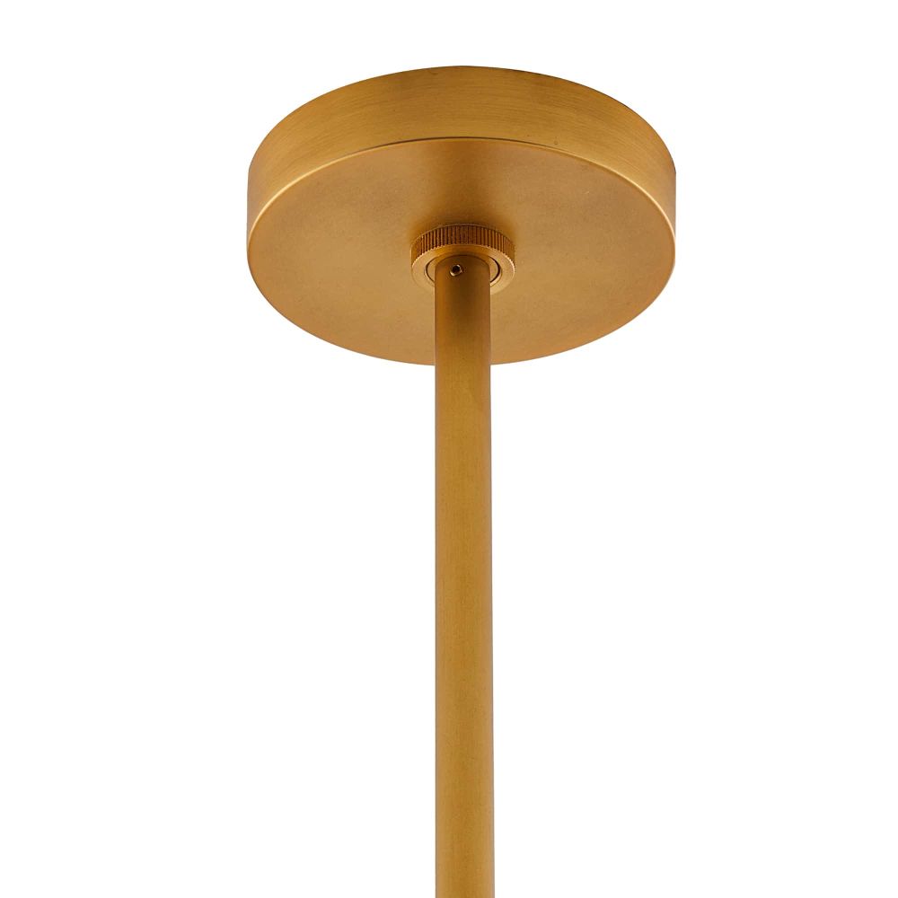 89658 - Starling Chandelier - Brushed Brass, Mattle Swirl Glass