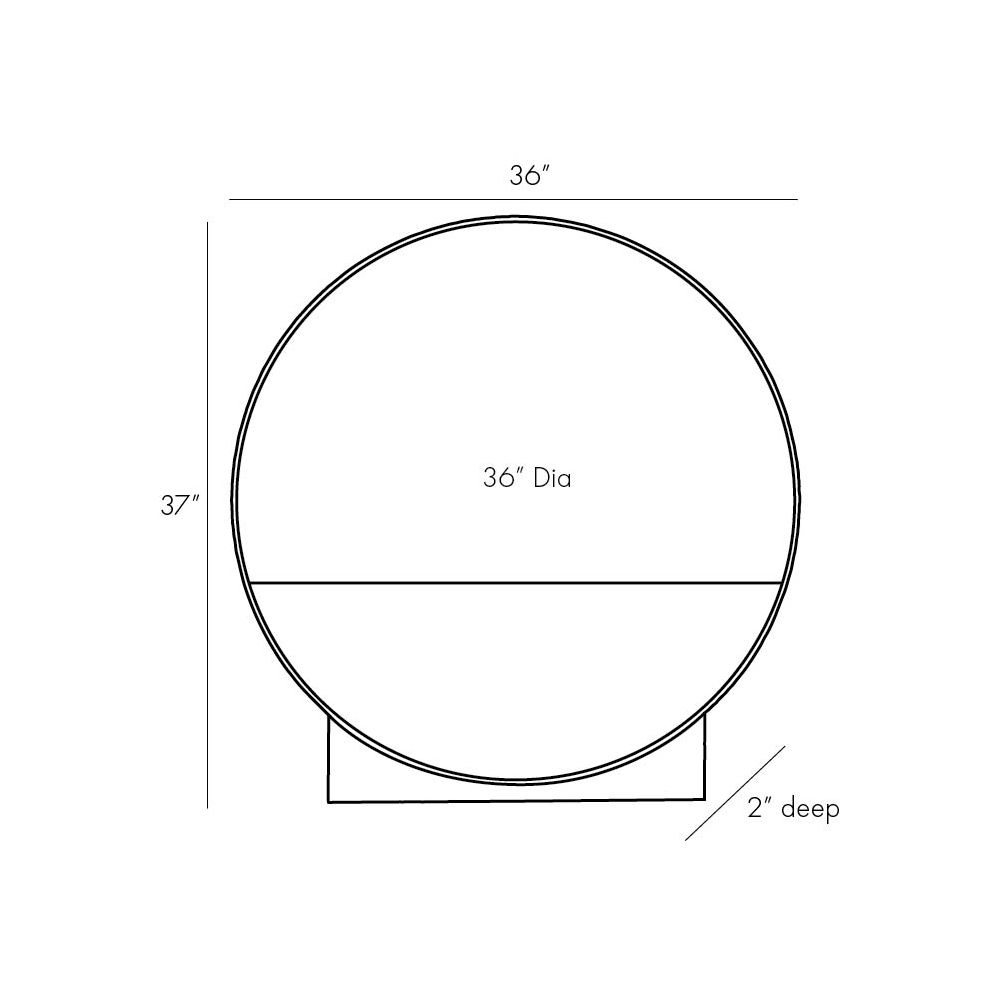 DA9005 - Datum Mirror - Antique Brass