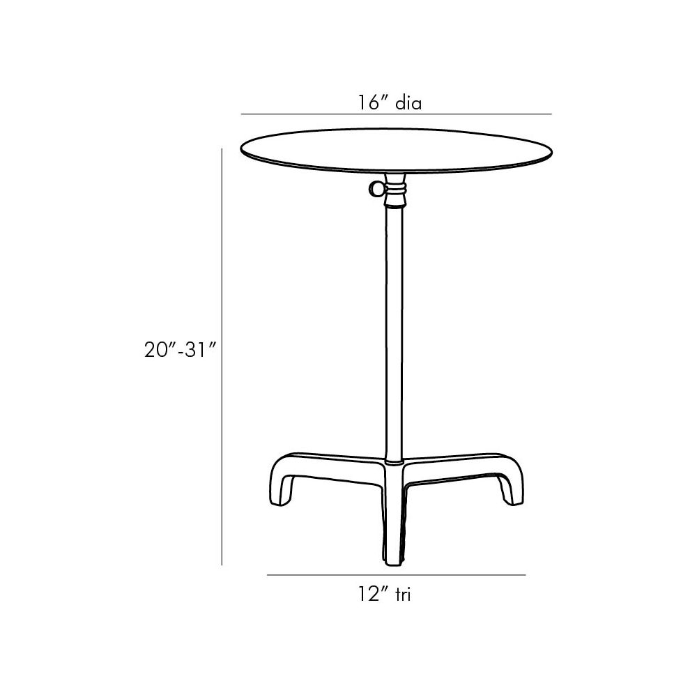 DC2017 - Addison Accent Table - Indigo Leather