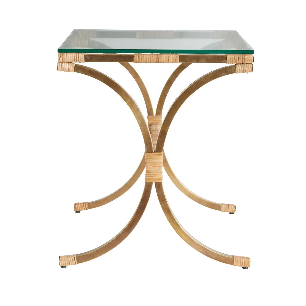 Dc2022 - Templeton End Table - Vintage Brass